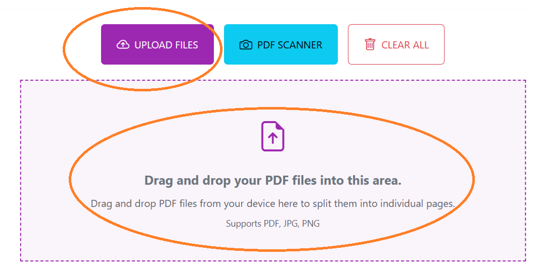 Upload your PDF file